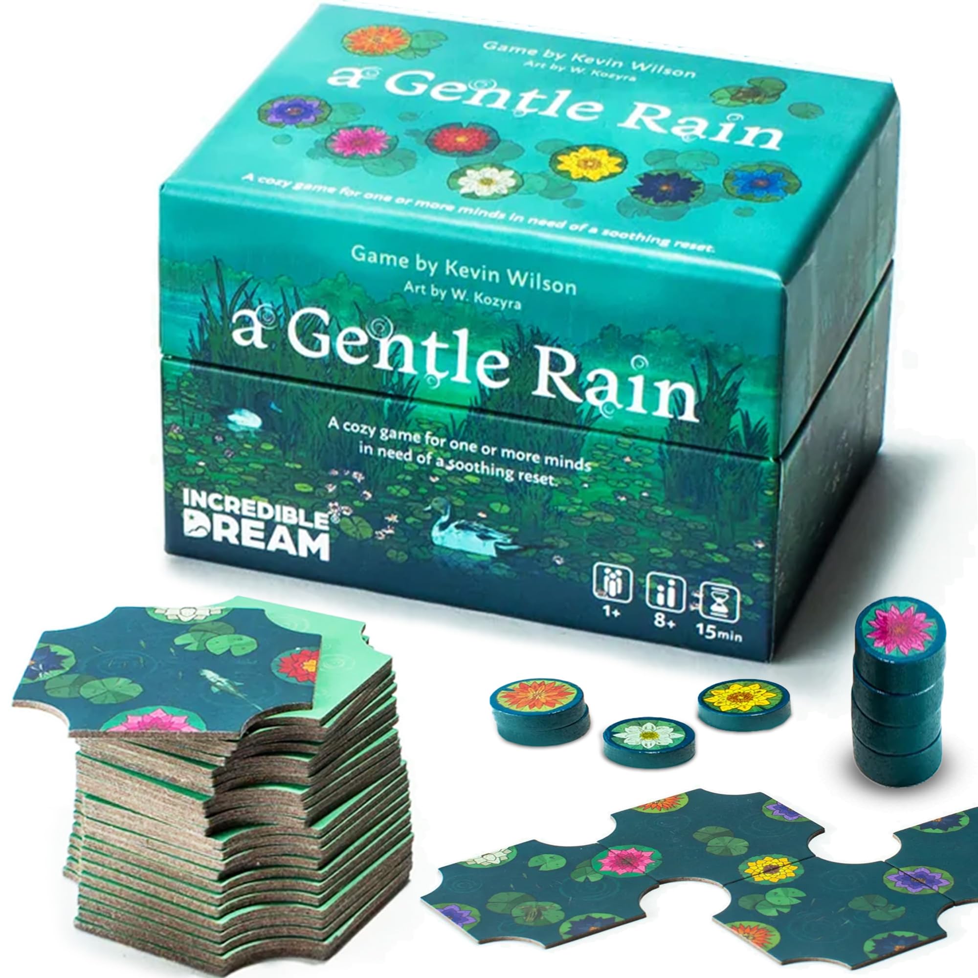 Incredible Dream A Gentle Rain: soft-touch tiles create a calming mood.