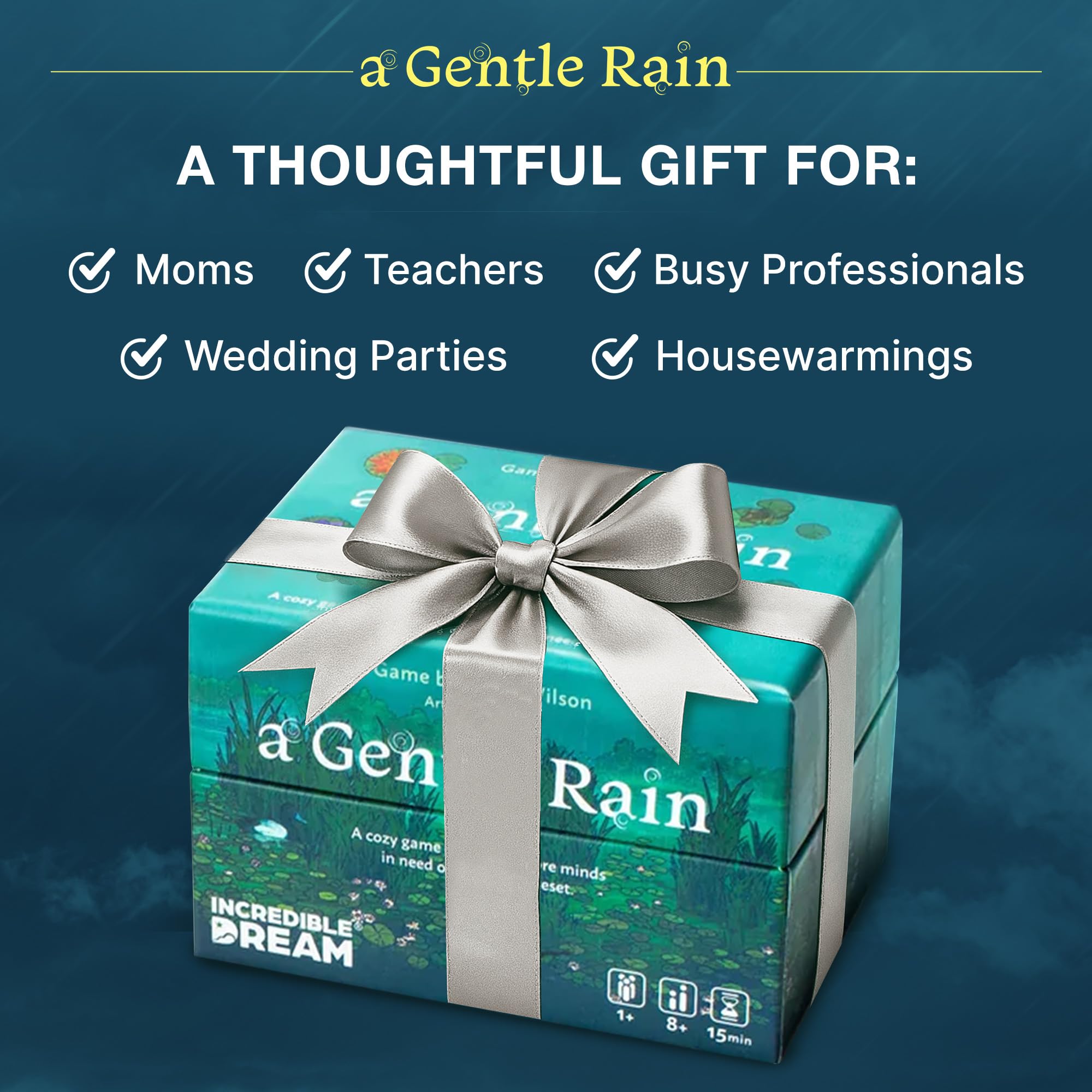 Incredible Dream A Gentle Rain: soft-tactile tiles deliver satisfying feedback.