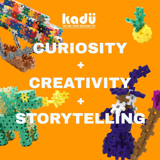 KADU rainbow pieces offer colorful building blocks for open-ended creativity