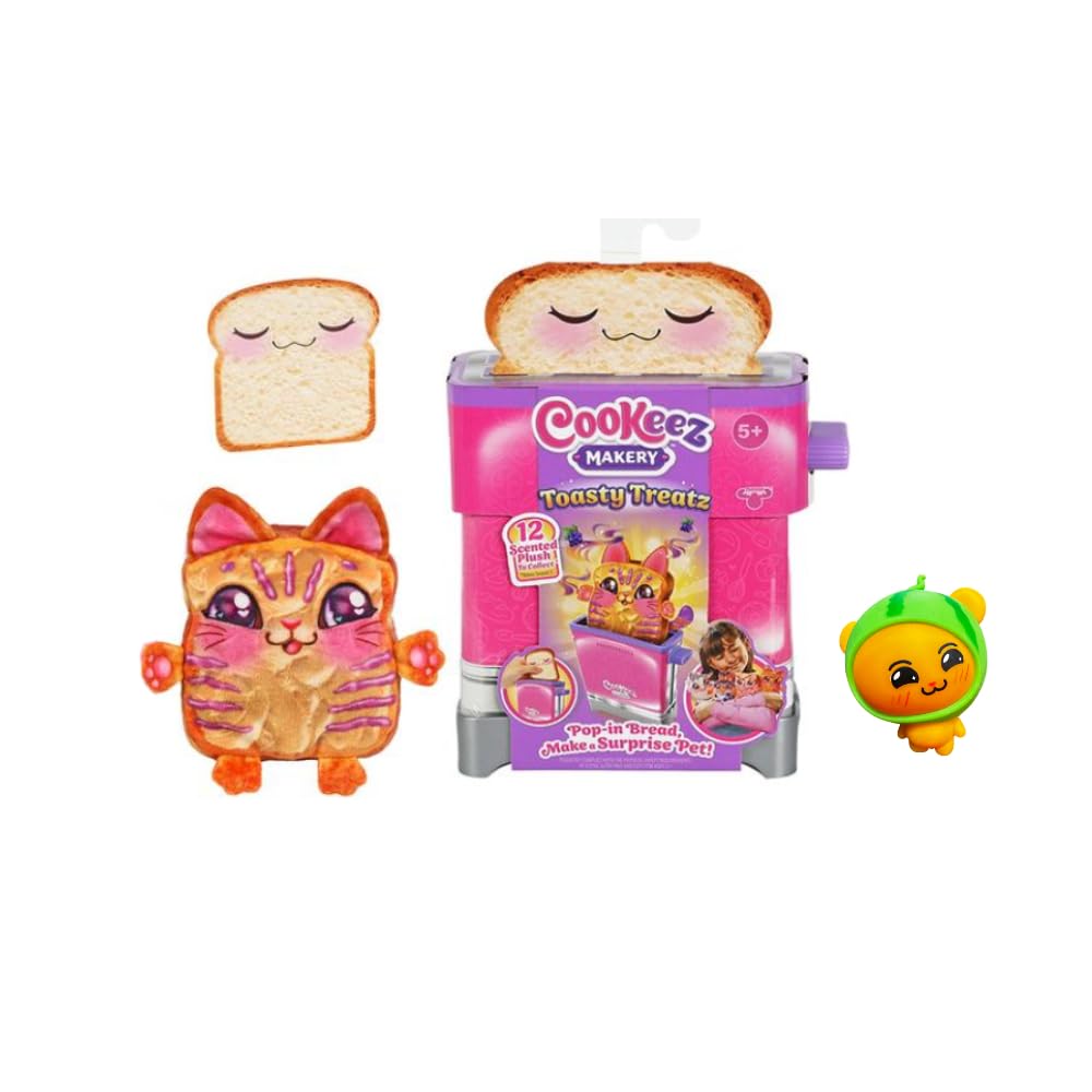 INCREDITOYZ Cookeez Makery toaster with pop-up plush surprise delights kids during playtime