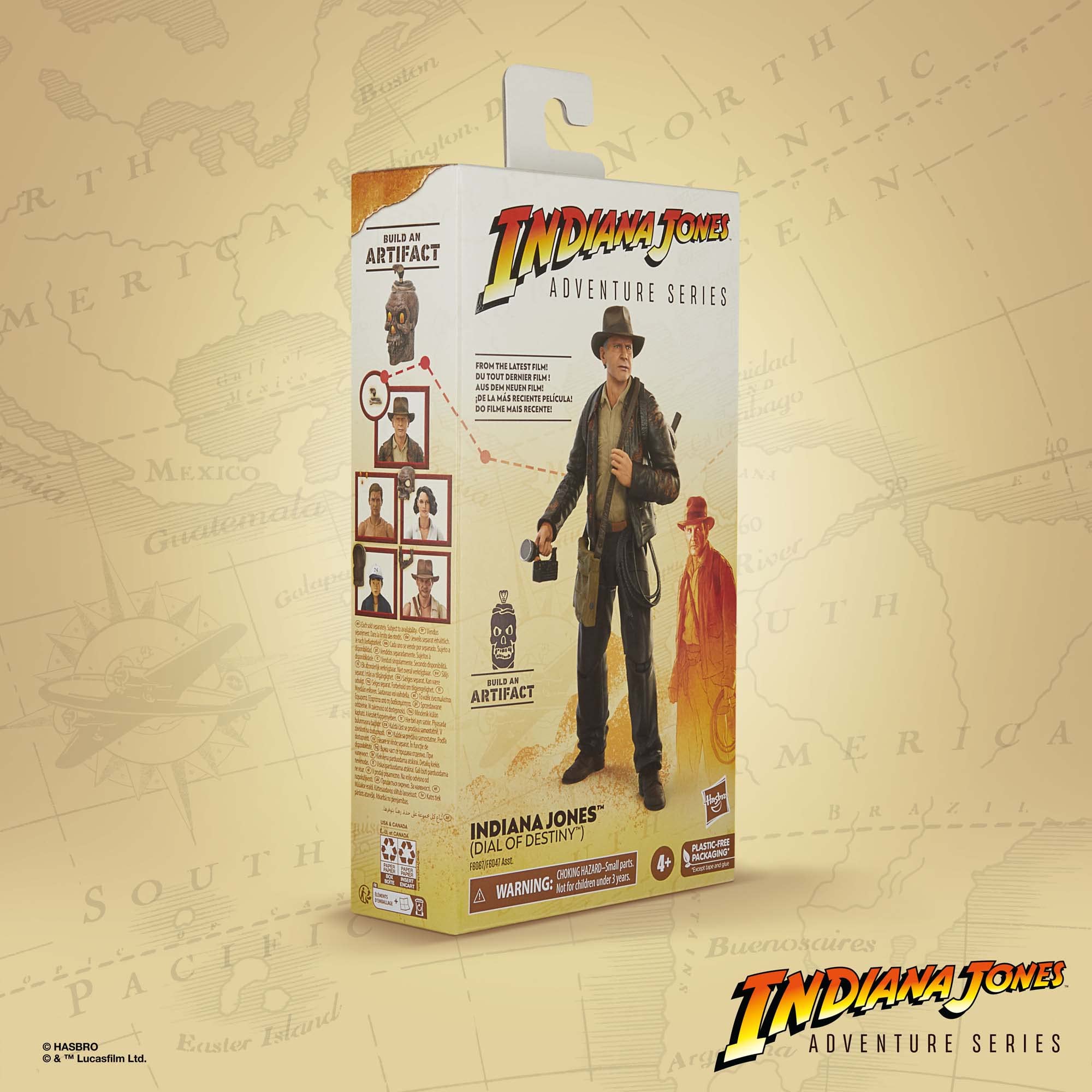 Indiana Jones Dial of Destiny 6-inch figure with coiled whip accessory for adventurous poses