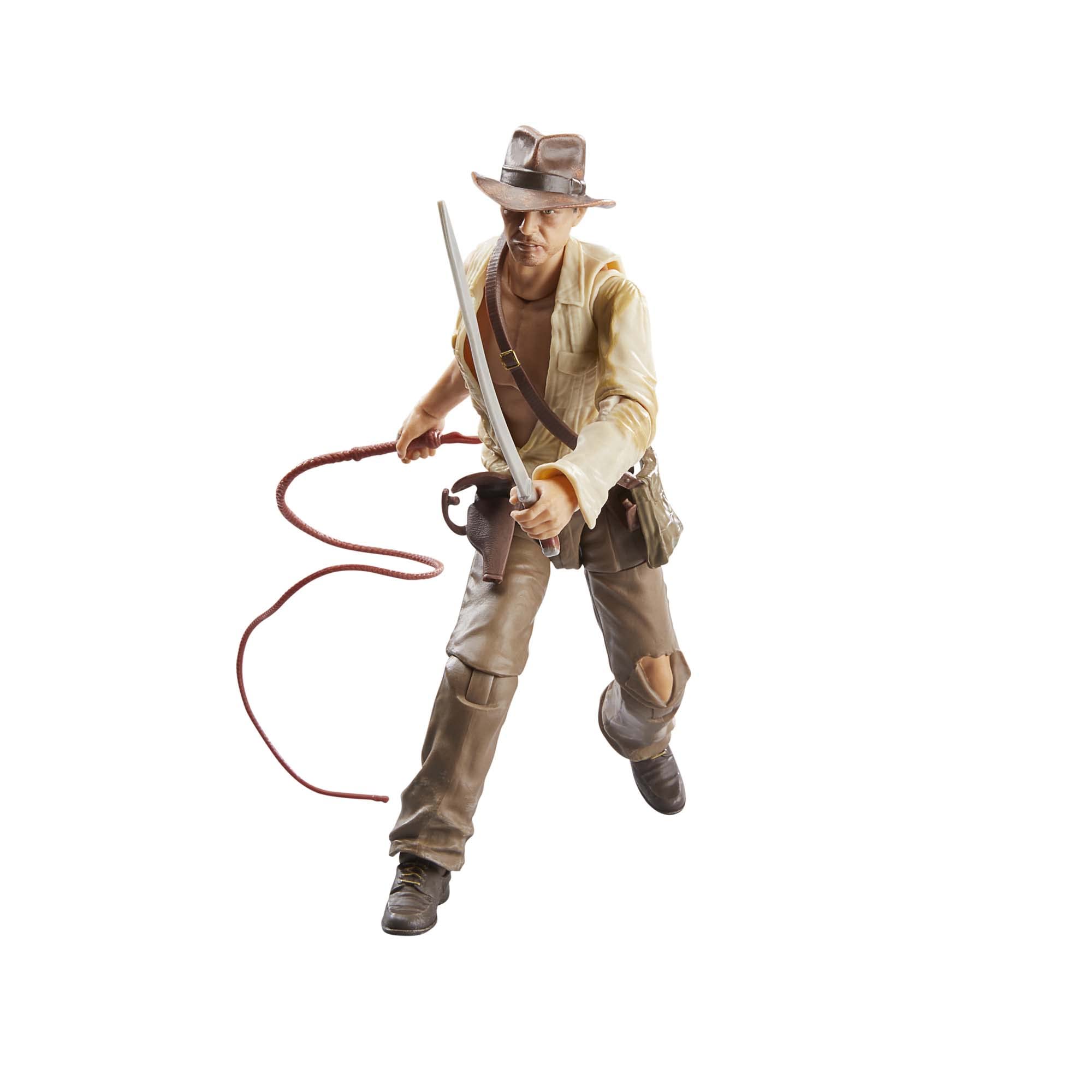 Indiana Jones Temple of Doom figure front view with premium articulation for dynamic poses