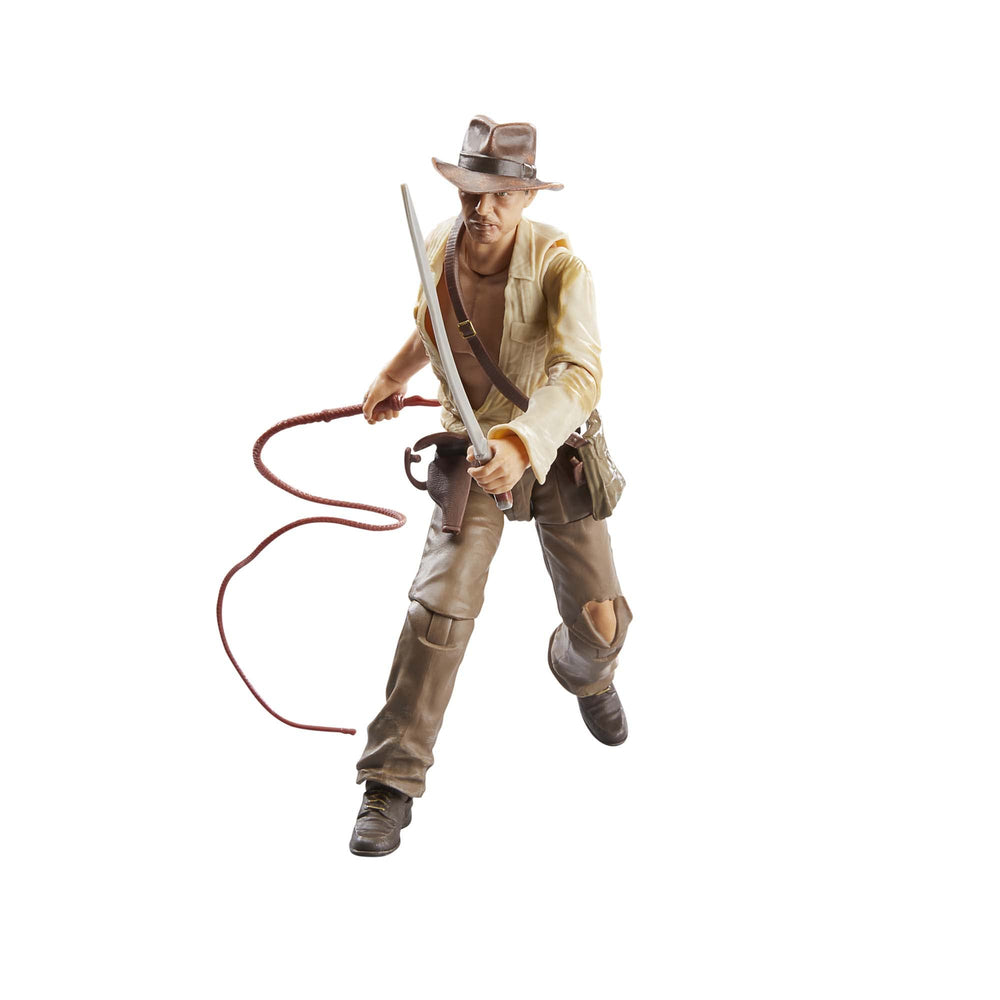 Indiana Jones Temple of Doom figure front view with premium articulation for dynamic poses