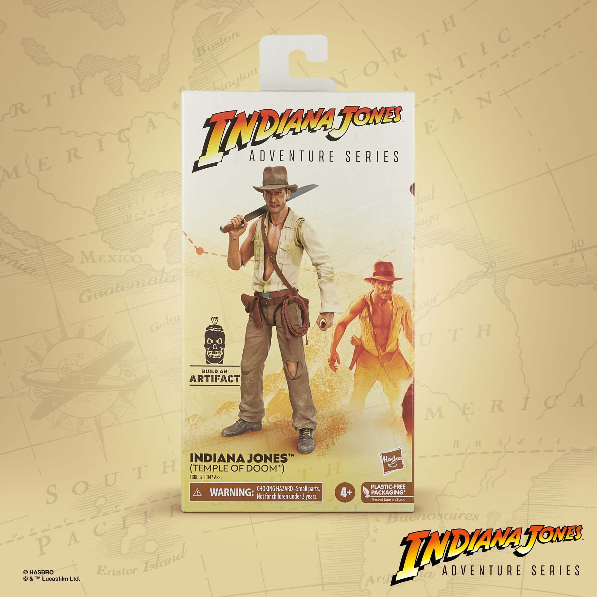 Indiana Jones Temple of Doom figure with sword and pistol accessories for action play