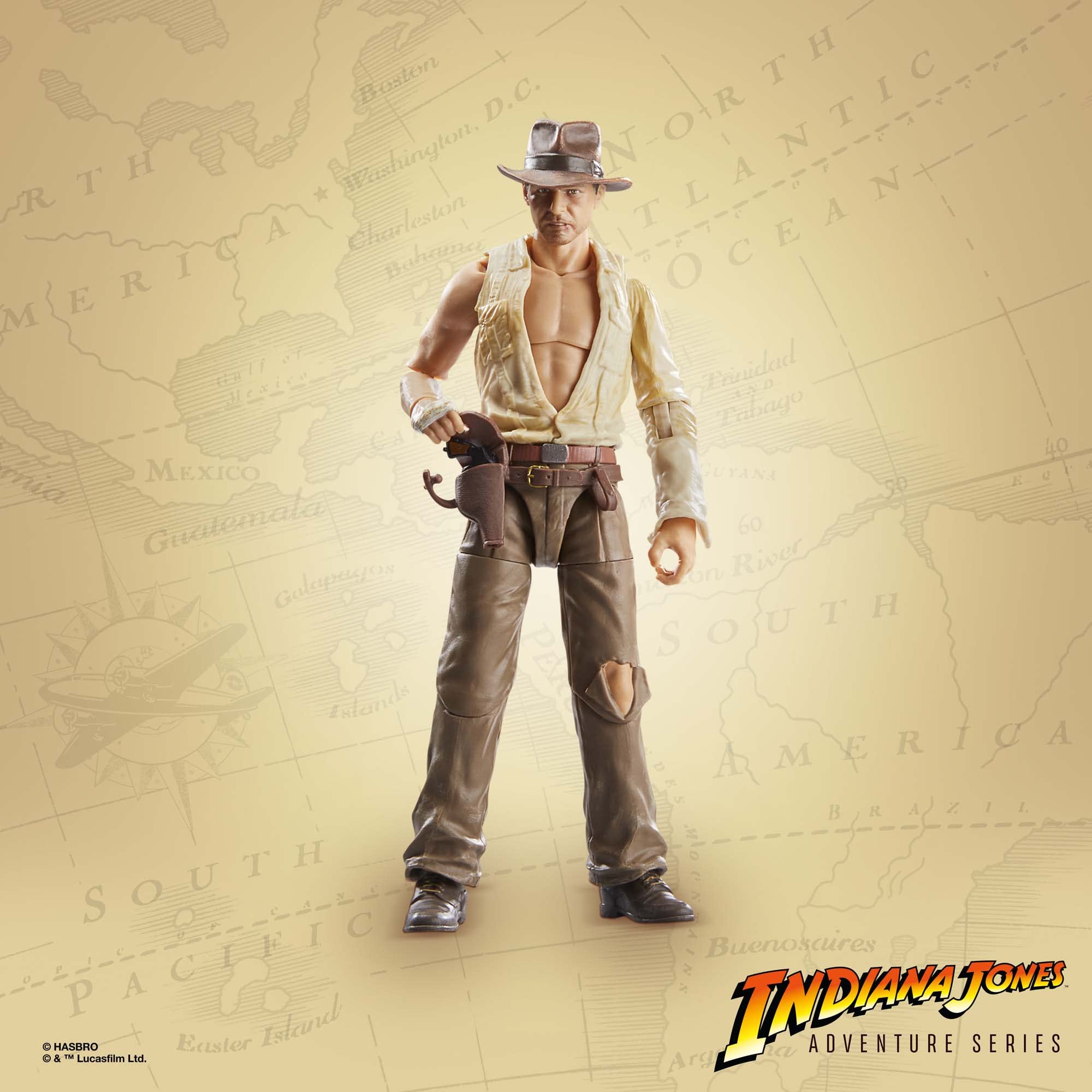 Indiana Jones Temple of Doom figure with whip accessories for imaginative play