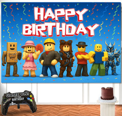 IndoTribe kids party decorations with pixel design for photos