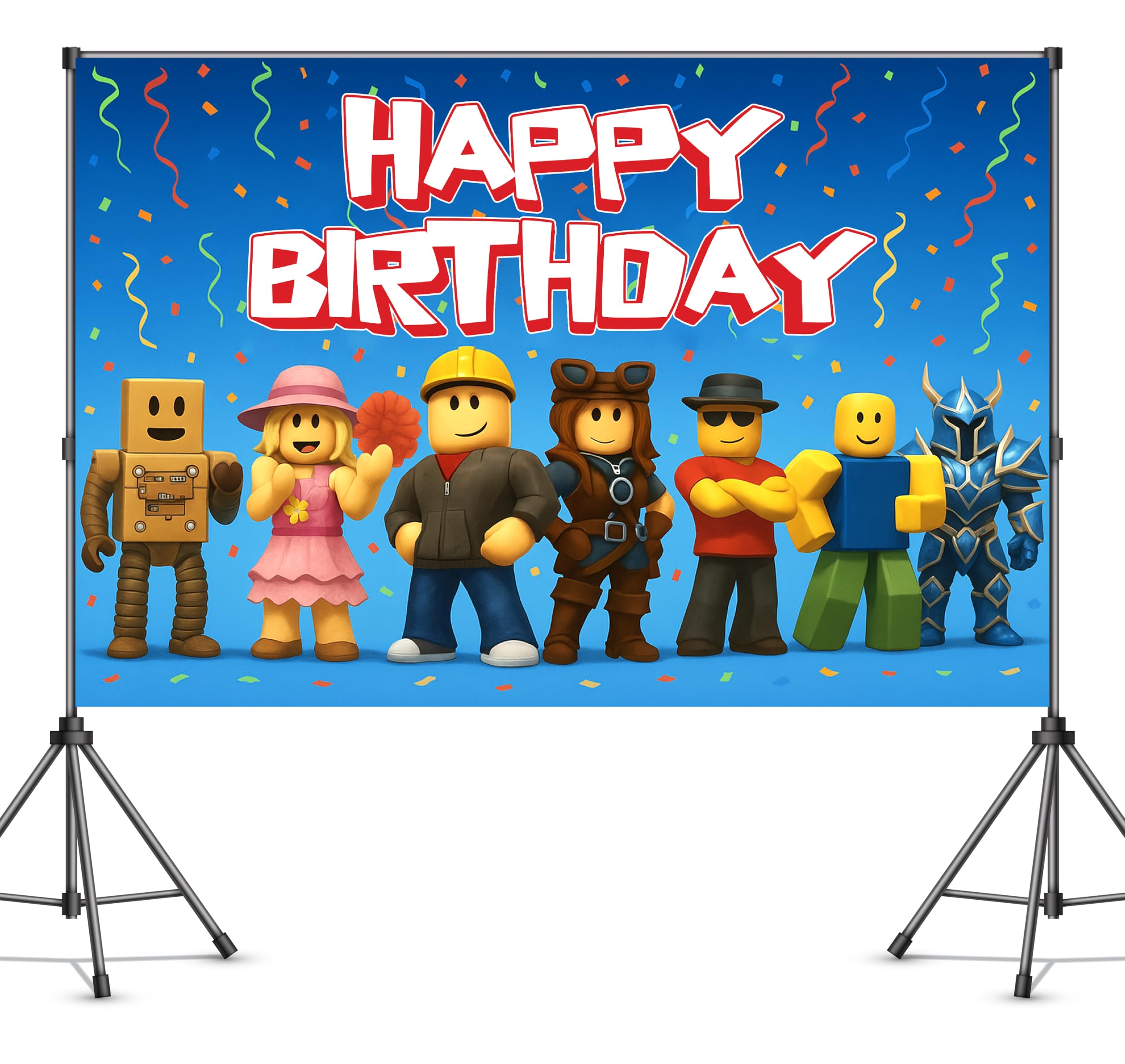 IndoTribe video game backdrop 6x4ft for a game-themed party