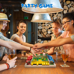 Ineariu Shut The Box family-friendly tabletop game for all ages.