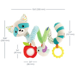 Infantino fox ears crinkle sound adds cause-and-effect delight