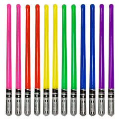Inflatable Army lightsabers pink blades for party favors.