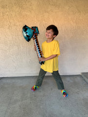 Inflatable Army pixel shields 27in sturdy protectors for safe play