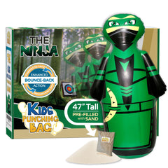 Inflatable Dudes Archy 47-inch ninja punching bag for active play