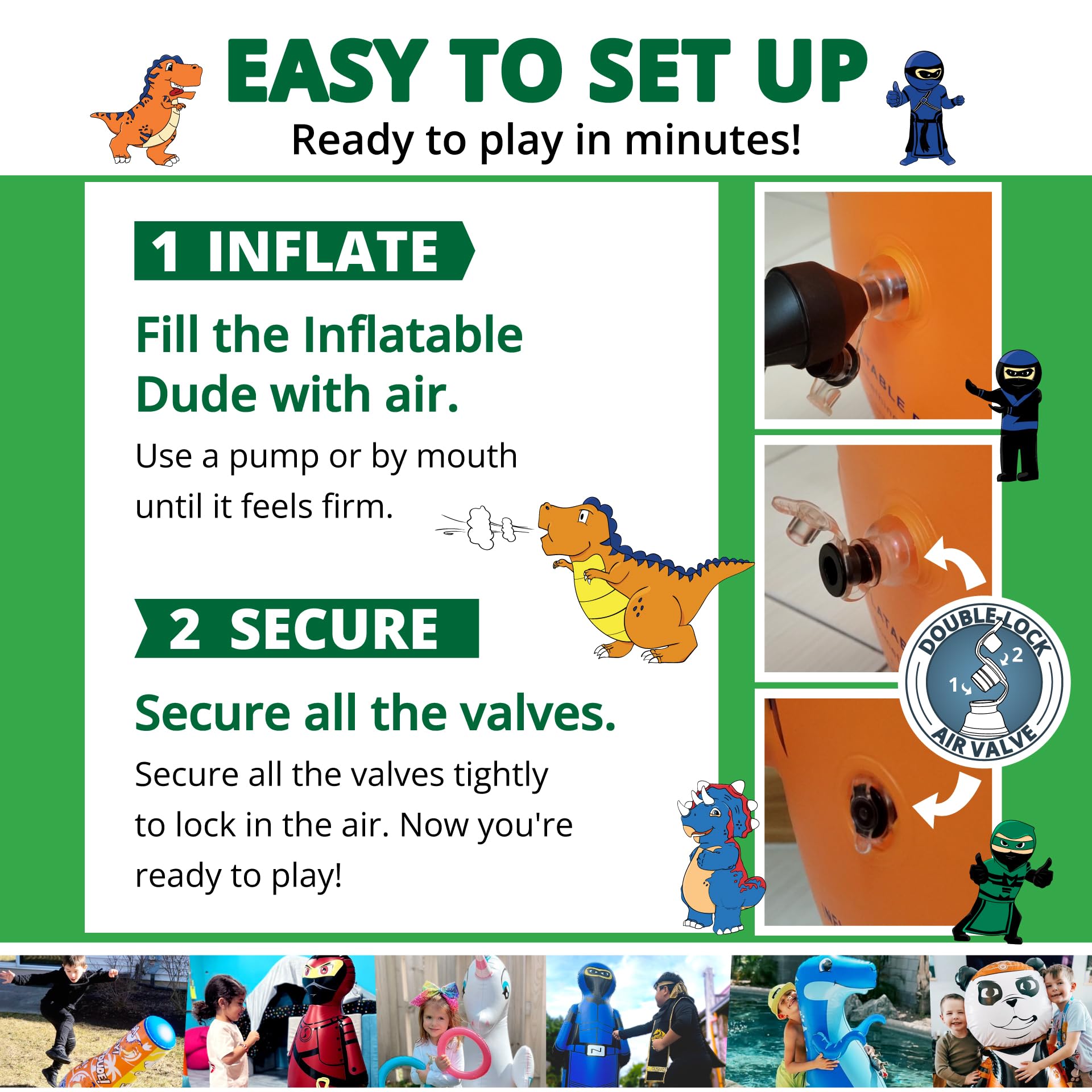 Easy setup inflatable punching bag from Inflatable Dudes