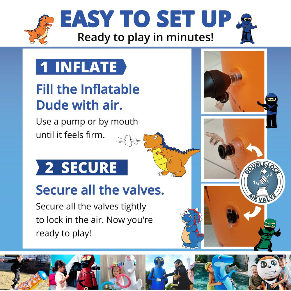 Inflatable Dudes Ninja Toy 40-Inch ninja party decorations plus active play.