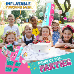 Inflatable Dudes unicorn party setup for pretend play and celebrations