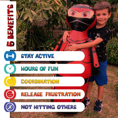 Inflatable Dudes Ninja Toy ninja party decor and activity for kids.