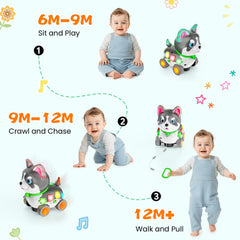 Ingbear 5-in-1 development toy lights and music sparks visual and auditory exploration.