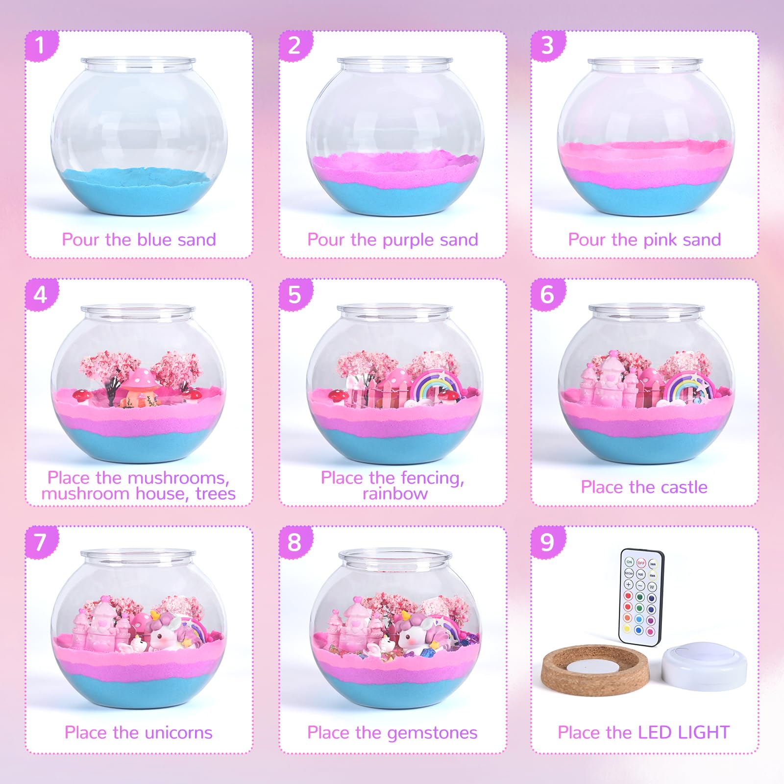 Ingbear Unicorn Terrarium Kit gift idea for creative kids ages 4–12.