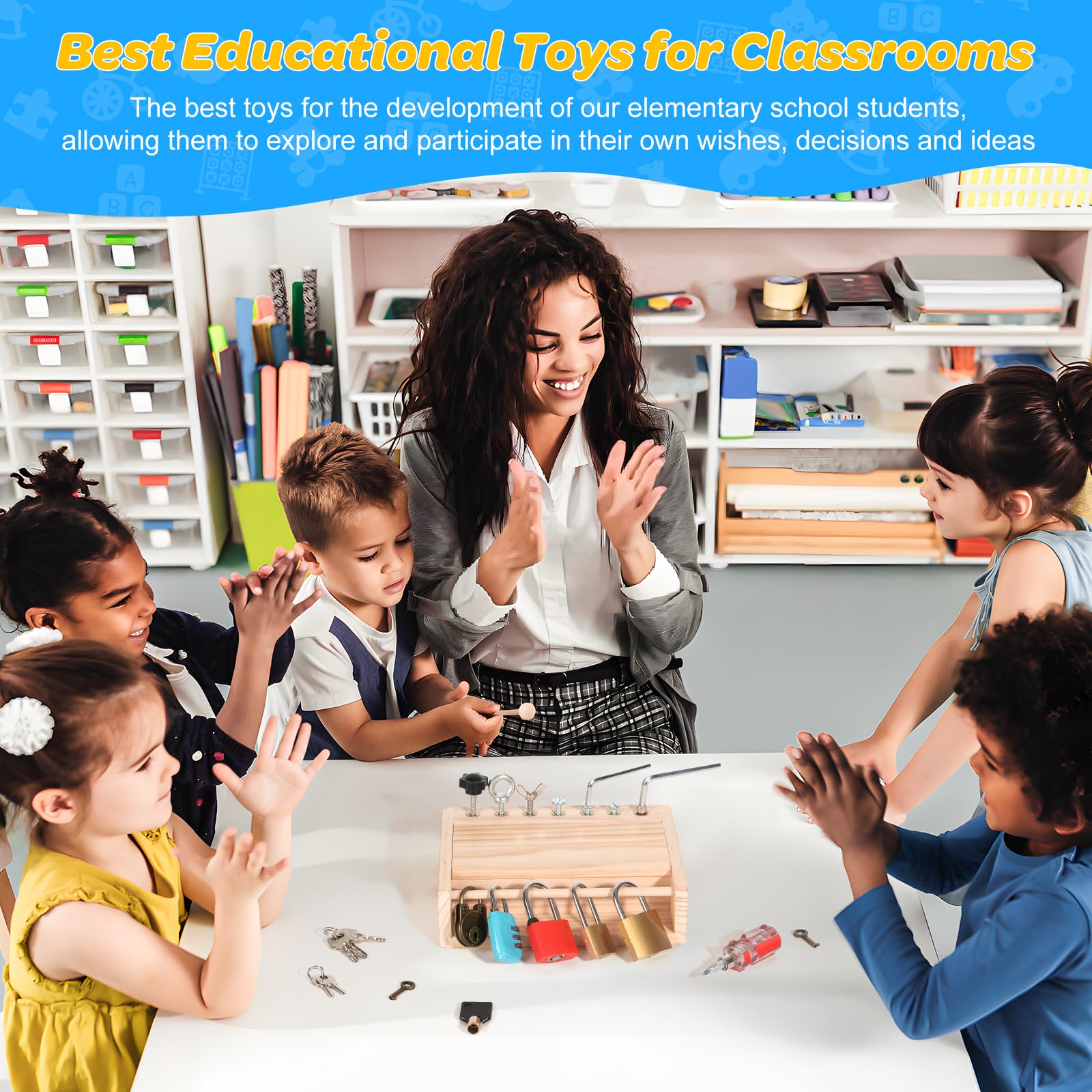 INIFEIDALA compact wooden design shown for travel-friendly learning moments.