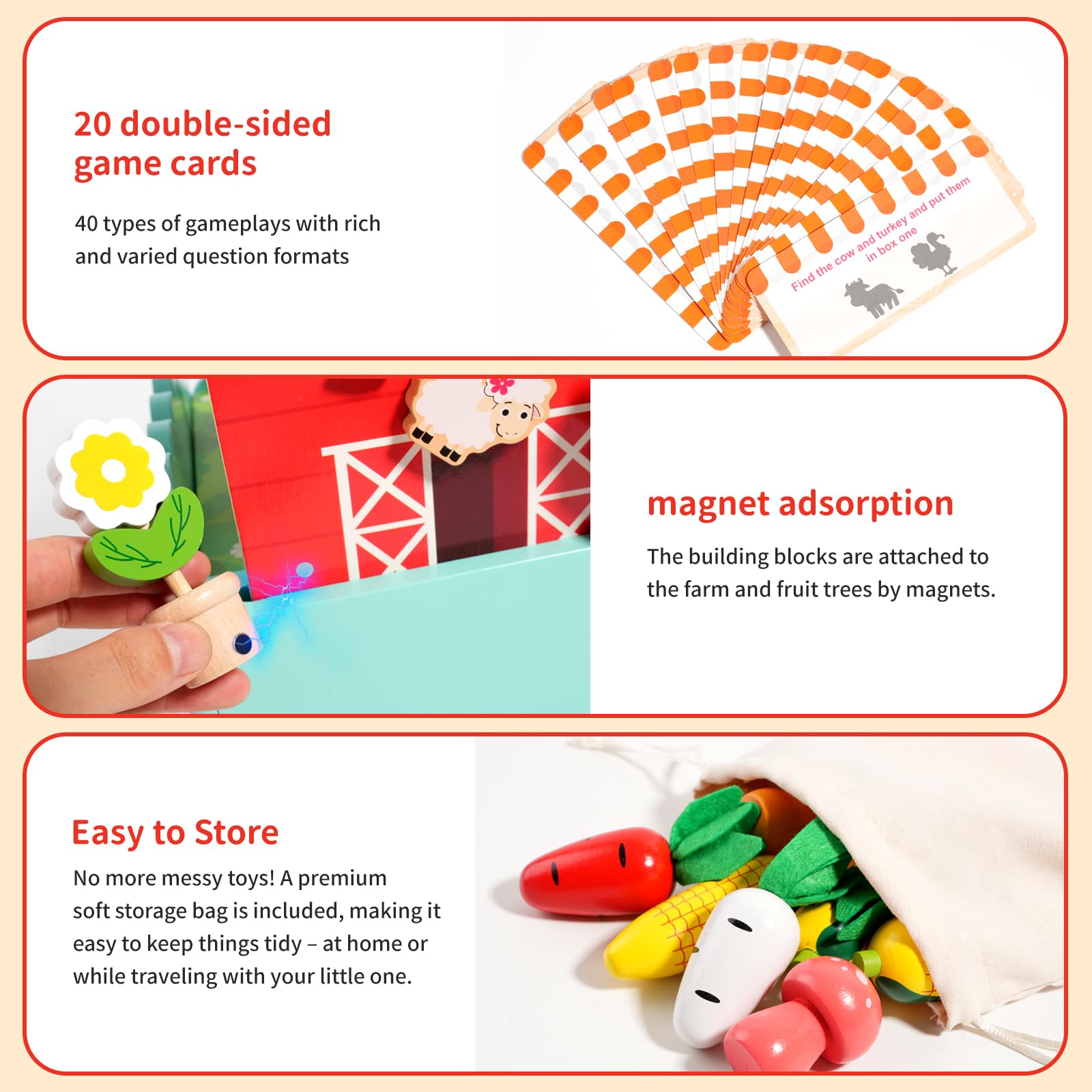 INIFEIDALA food fragments support pretend play and item classification