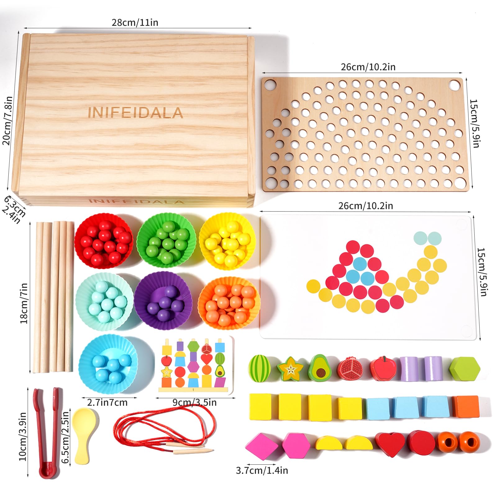 INIFEIDALA preschool learning toy collection for ages 3 and up