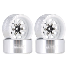 INJORA 1.0 beadlock wheel with stamped steel deep dish for Axial SCX24.