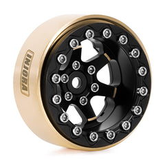 INJORA brass-detail wheel emphasizes high-precision machining and premium durability.