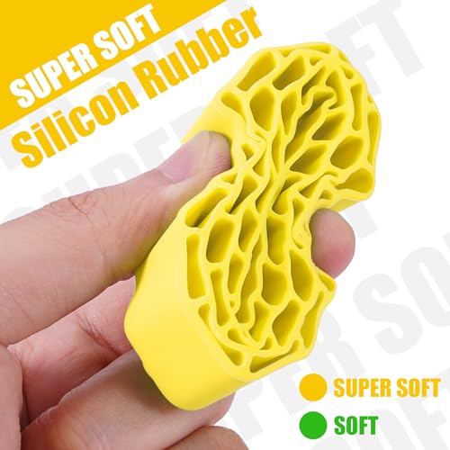 INJORA 1.3 silicone rubber insert close-up highlights durability and flexible tread shaping.
