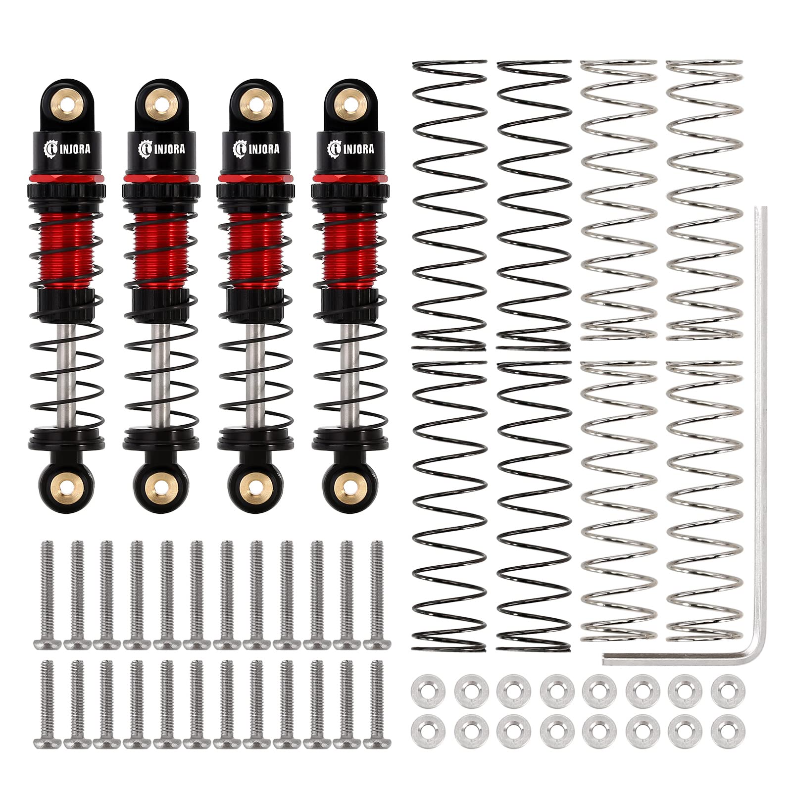 INJORA bladder seals provide consistent damping across rough terrain.