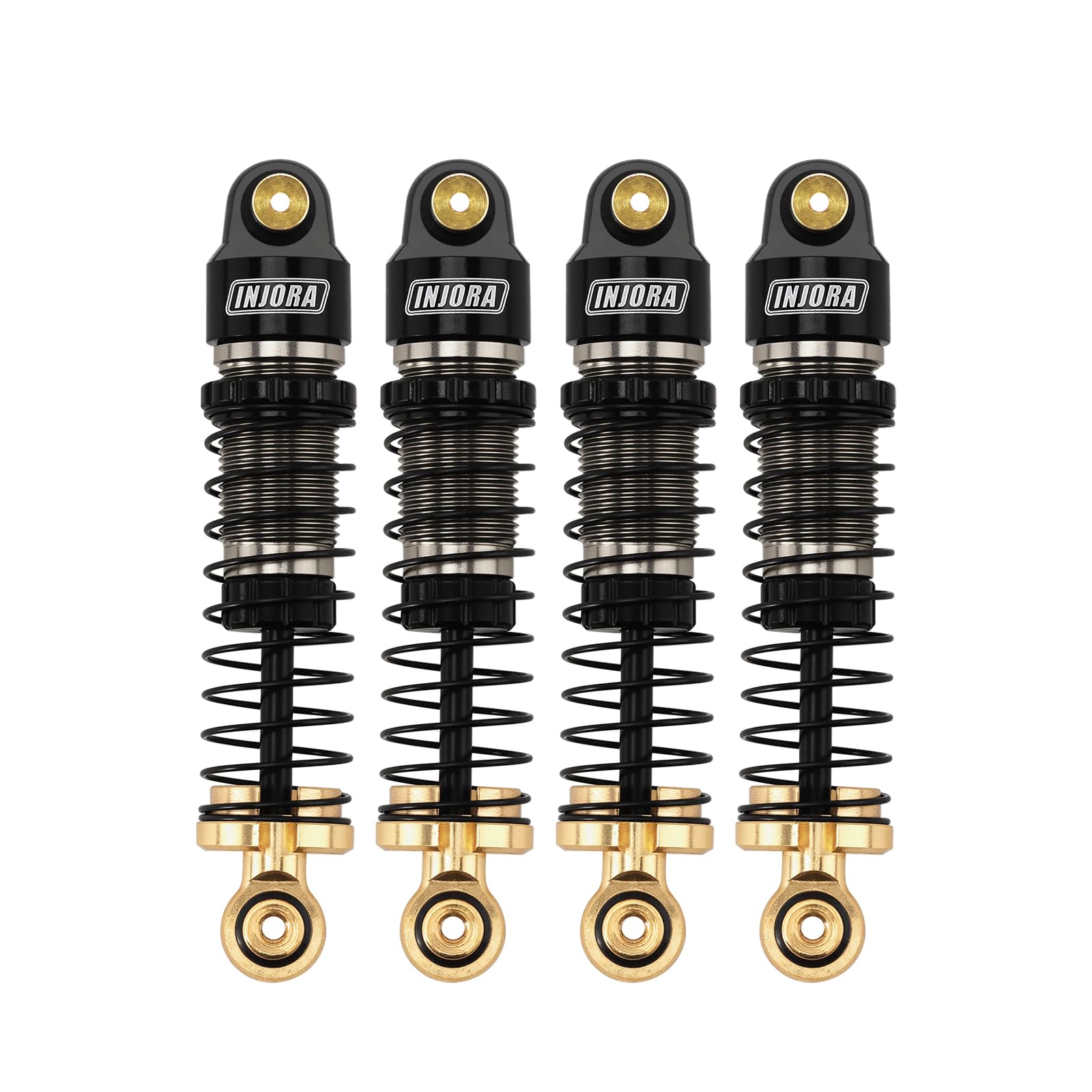 INJORA 40mm big bore shock cap showing precision machining for SCX24 upgrades