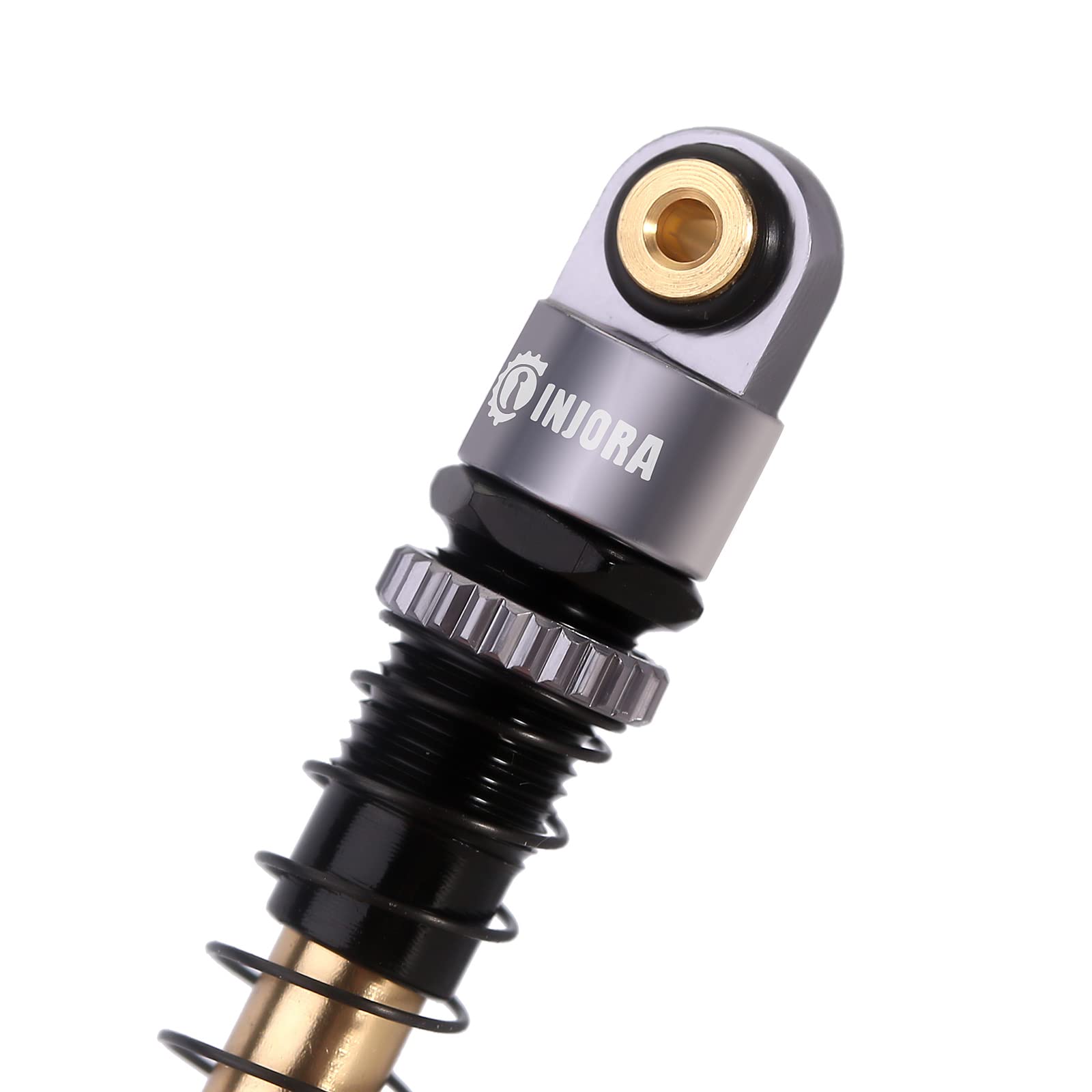 INJORA adjustable preload dial enables simple tuning for travel and stability.