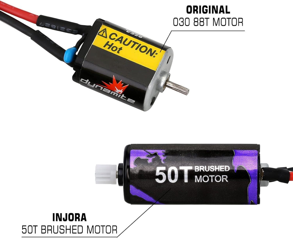 INJORA 4g aluminum heat sink cooling the motor