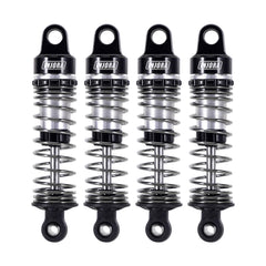 INJORA 59mm aluminum oil shocks with damping adjustment for precise terrain tuning