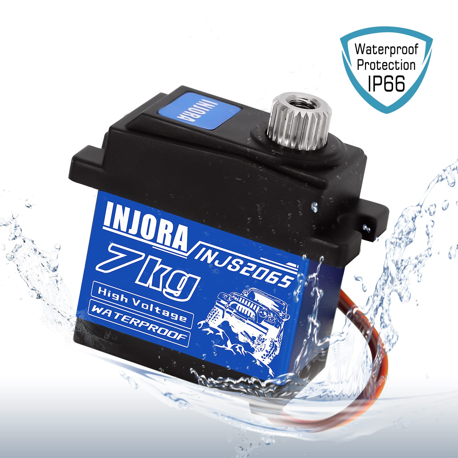 INJORA 7KG 2065 servo installation guide image for TRX4M compatibility