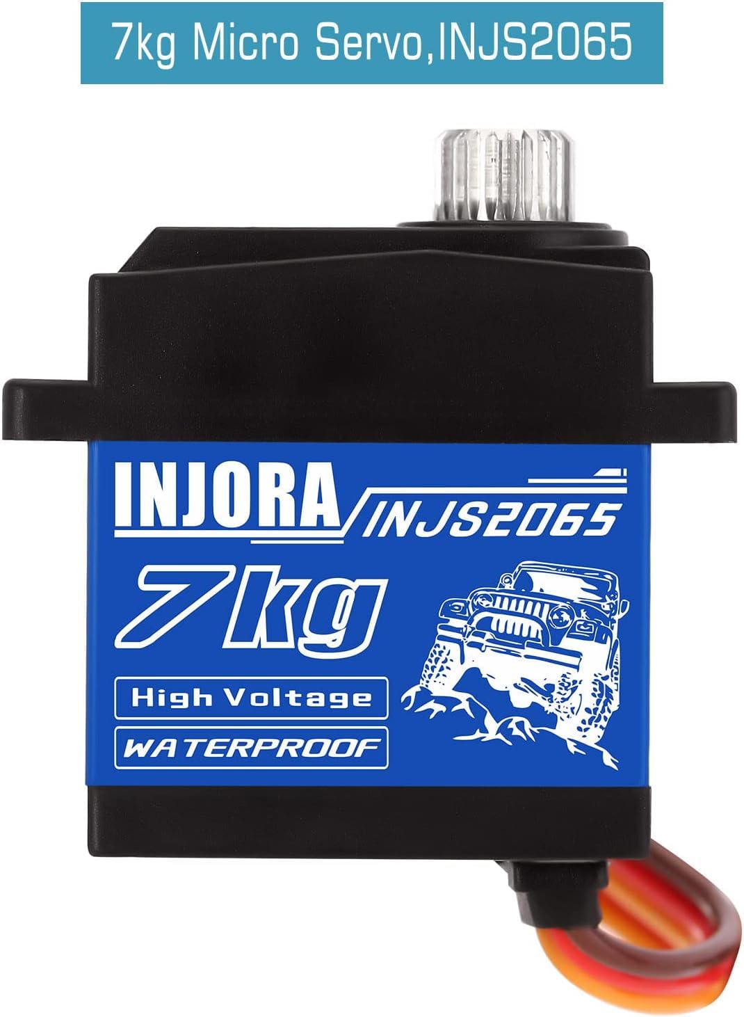 INJORA 7KG servo arrives with metal mount for solid, long-lasting installation