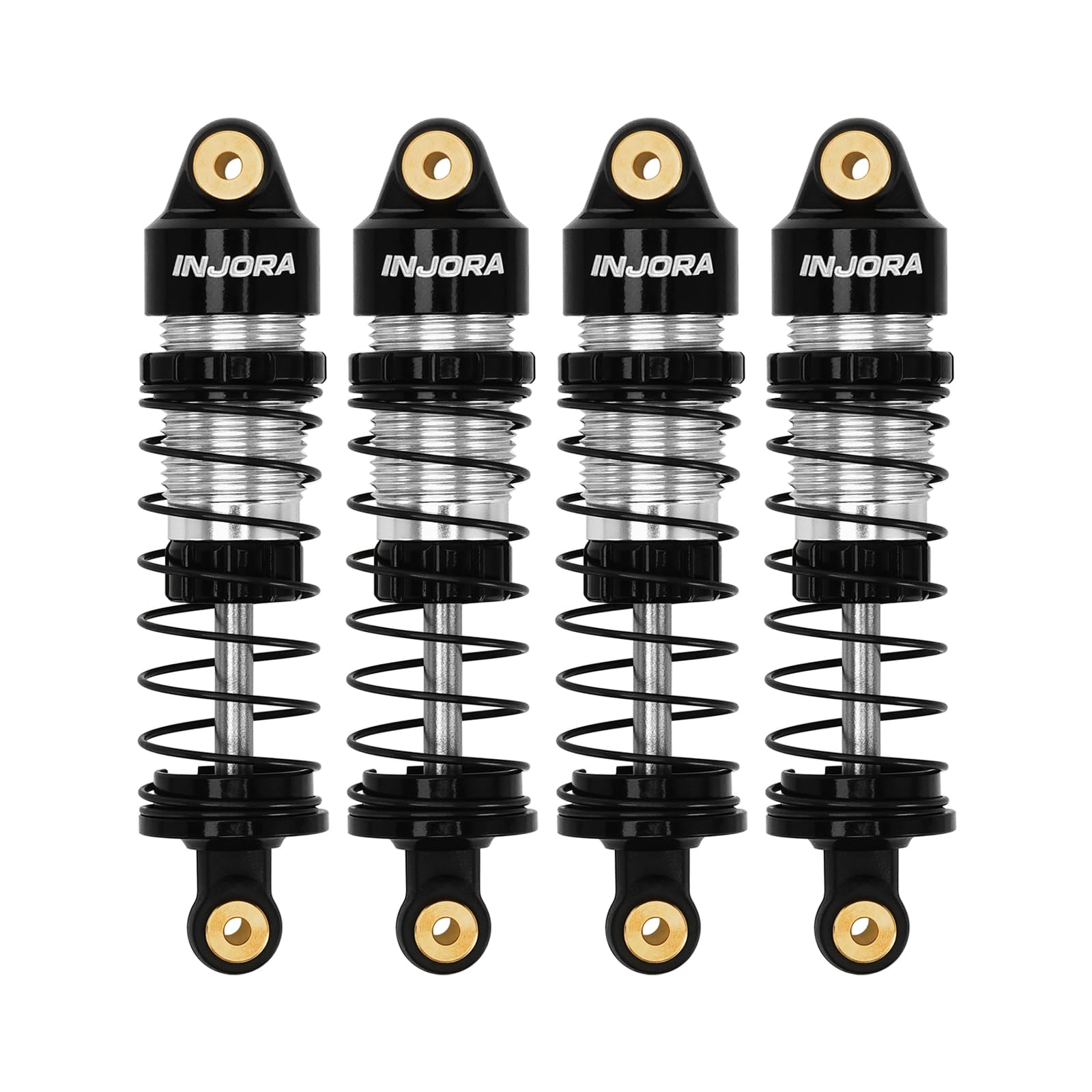 INJORA aluminum 35mm oil shock ASC32 assembly improves damping precision on 1/32 scale models.
