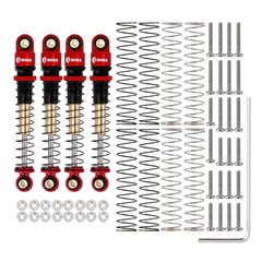 INJORA aluminum shock bodies closeup for durable performance