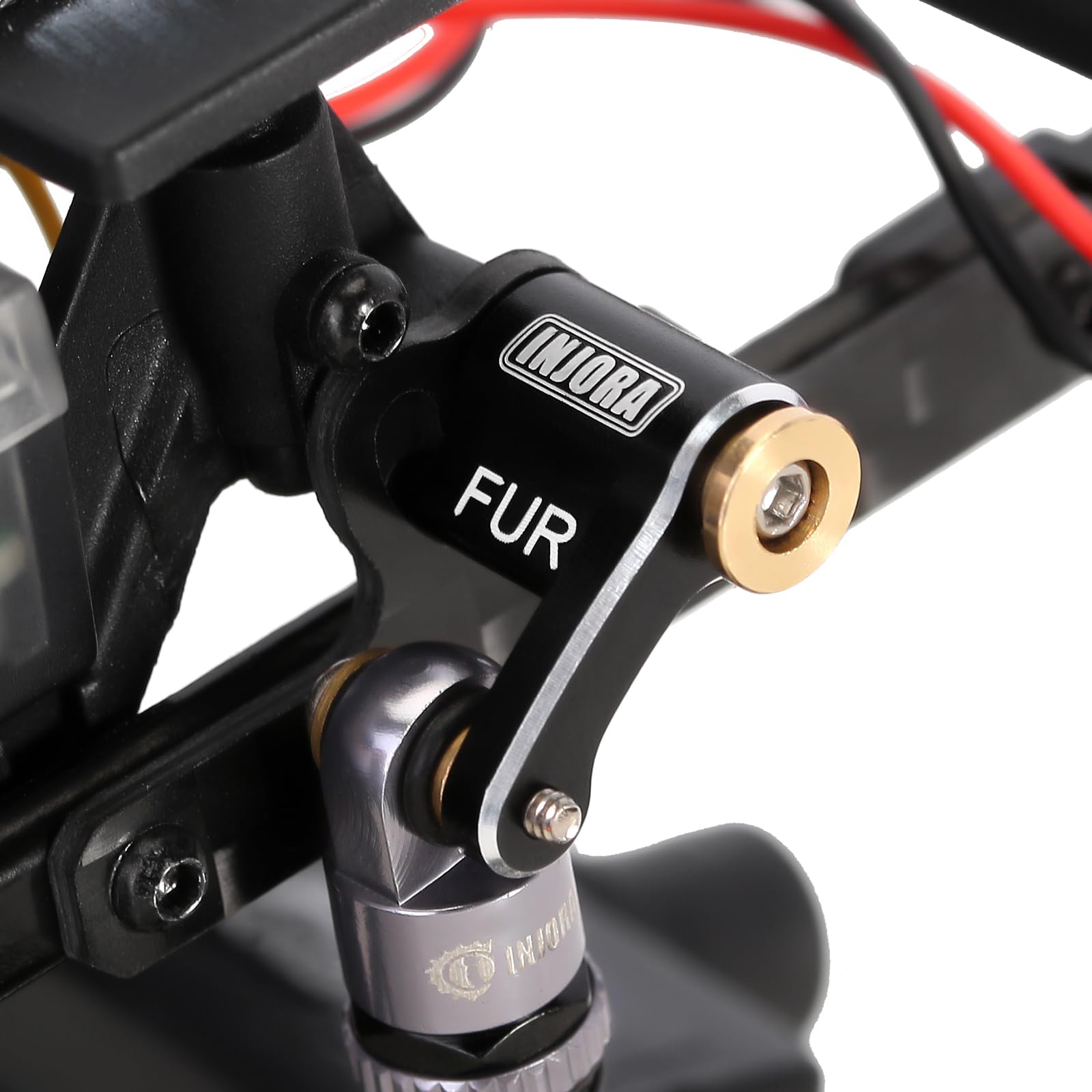 INJORA Aluminum shocks are required for proper compatibility with this damper holder.