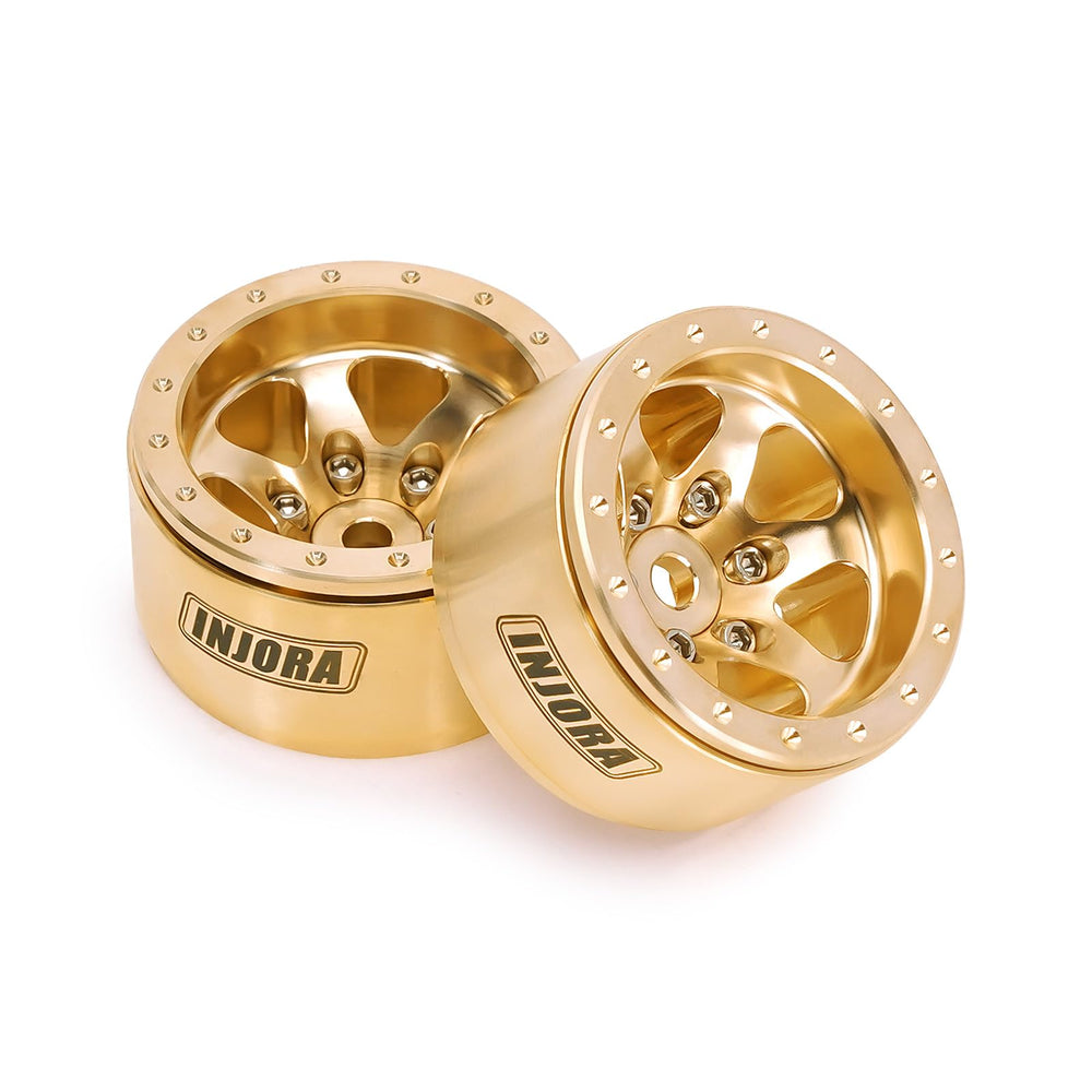 INJORA wheel weighs 40g per wheel for balanced mass distribution.
