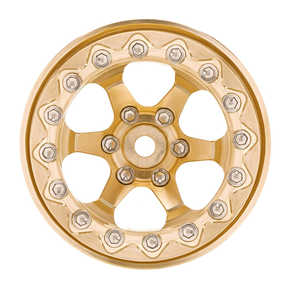 INJORA brass beadlock wheel width 16.5mm improves clearance
