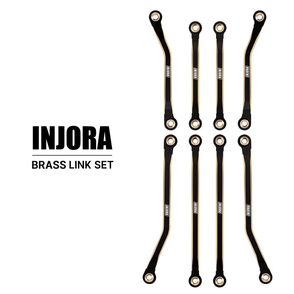 Brass chassis links in black coating highlight durability and corrosion resistance