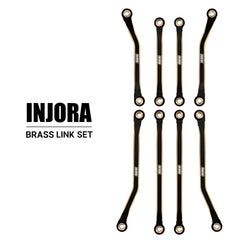 Brass chassis links in black coating highlight durability and corrosion resistance