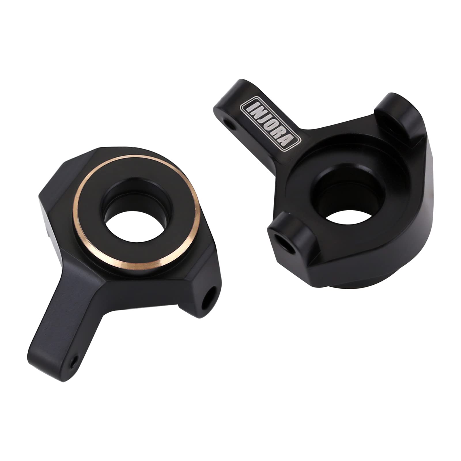 INJORA brass components for SCX24 enhance rigidity and long-term durability.