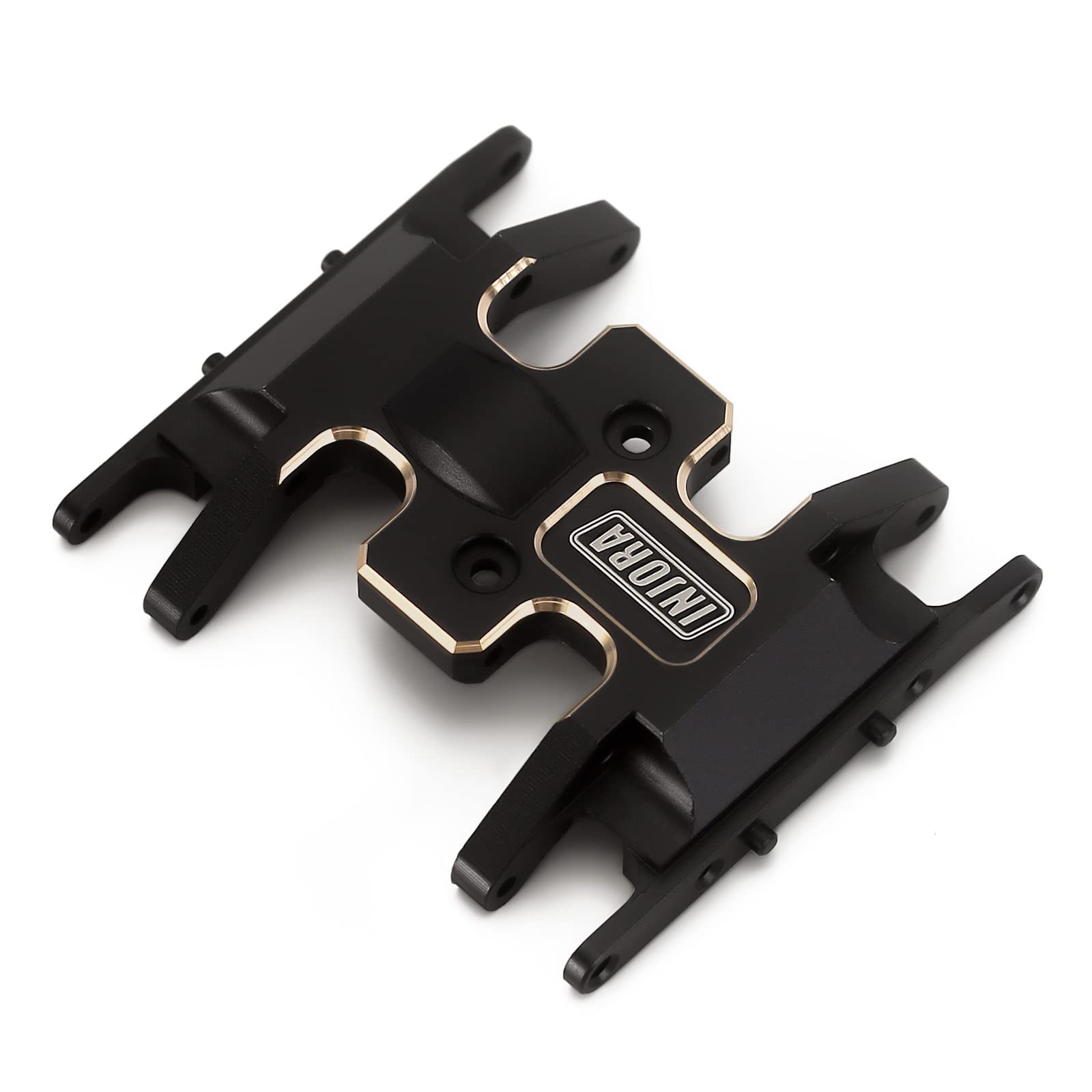 Easy installation with included hardware for INJORA brass skid plate.