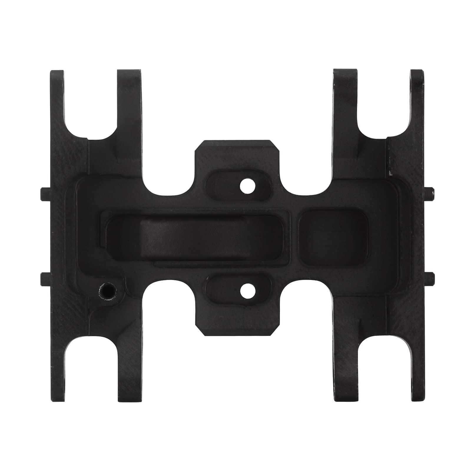 INJORA skid plate protects transmission during rock crawling.
