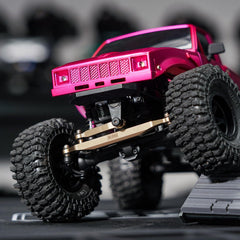 INJORA brass steering links fit 1/24 RC crawler for improved durability.