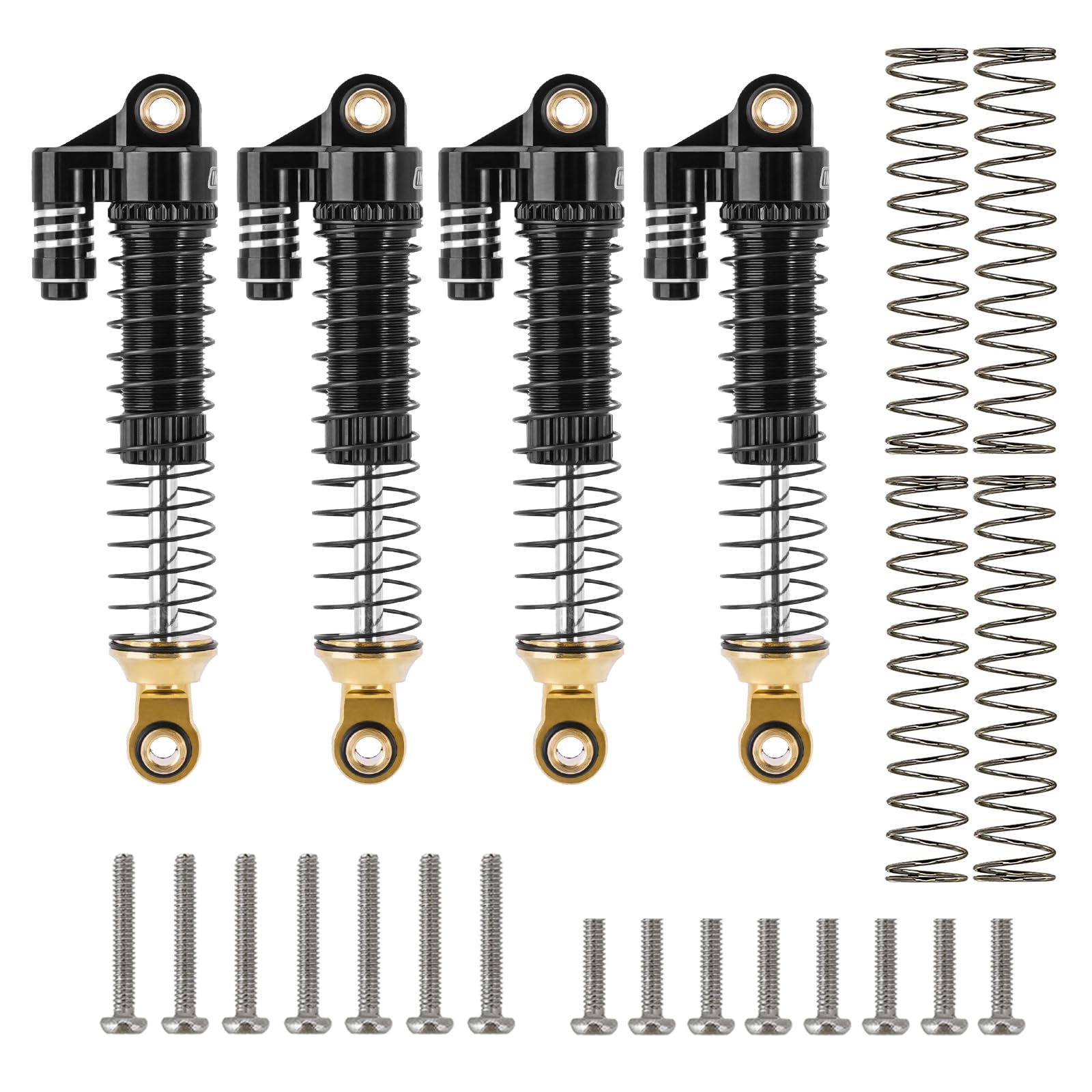 INJORA CNC aluminium shock bodies provide consistent damping performance.