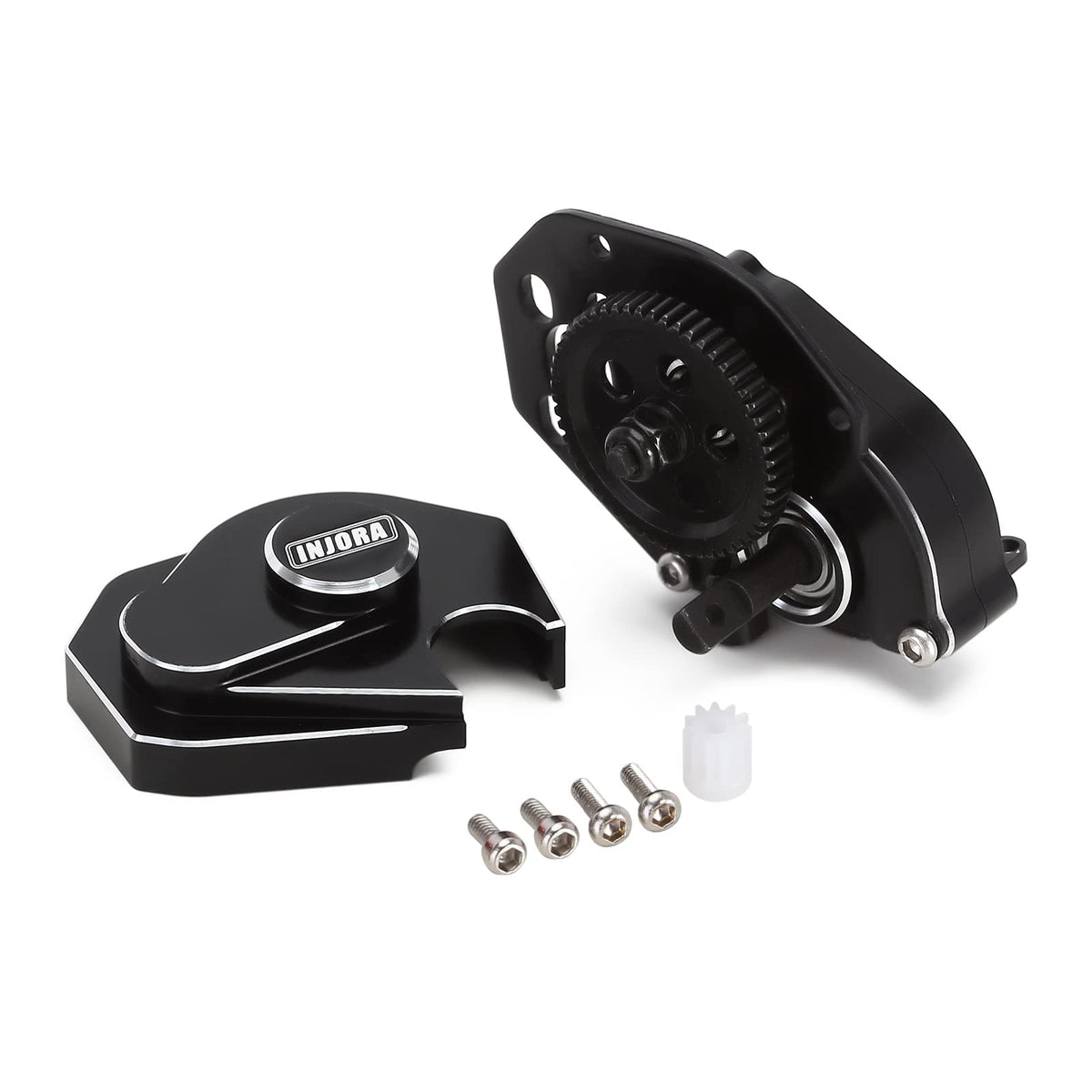 INJORA complete transmission gearbox 16g close-up showing compact, durable construction and finish.