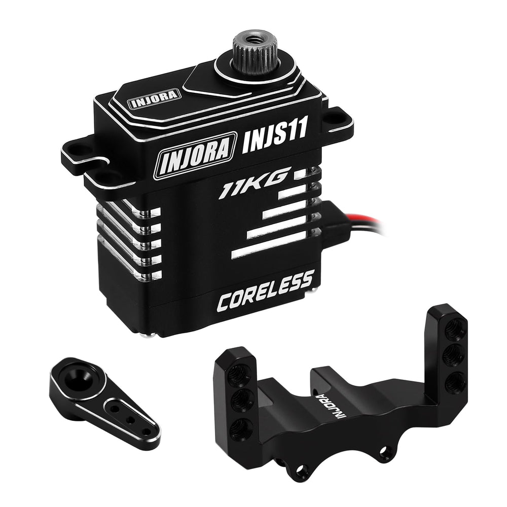 INJORA coreless servo with mount for SCX24 delivers precise control