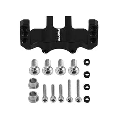 INJORA coreless servo horn with red finish for reliable steering control.